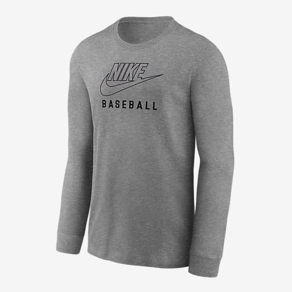 Under 50 Grey Baseball Long Sleeve Shirts. Nike